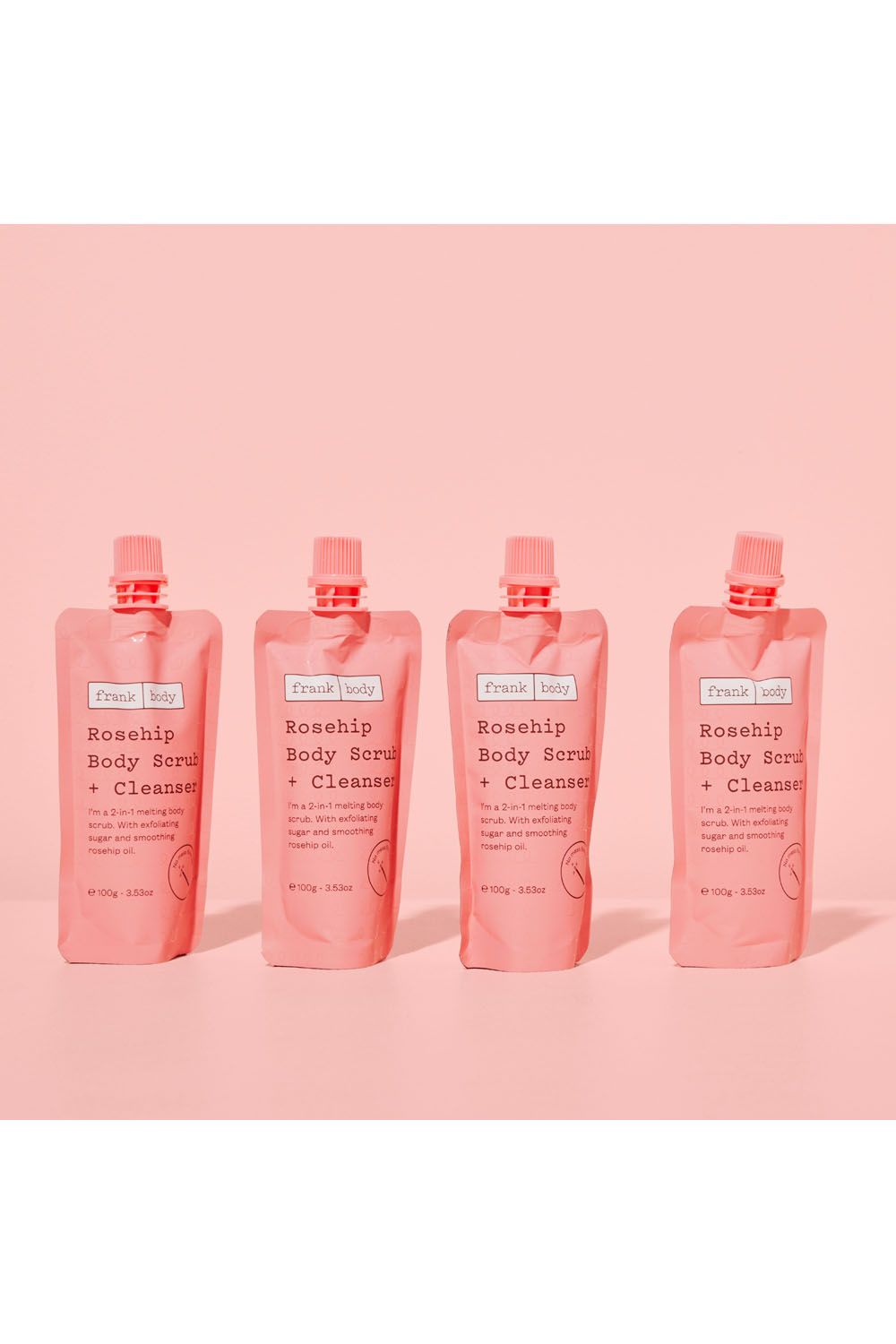 Frank Body Rosehip Body Scrub + Cleanser 100g Multi image 3