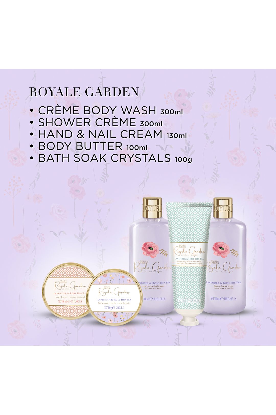 Baylis & Harding Royale Garden Luxury Hat Box Gift Set Multi image 4