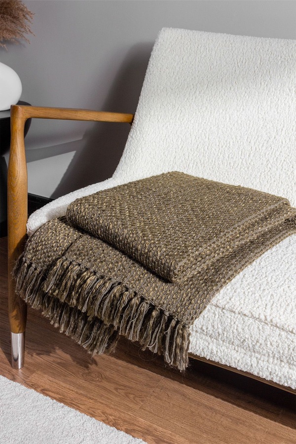 HOEM Morni Woven Yarn Tasselled Throw