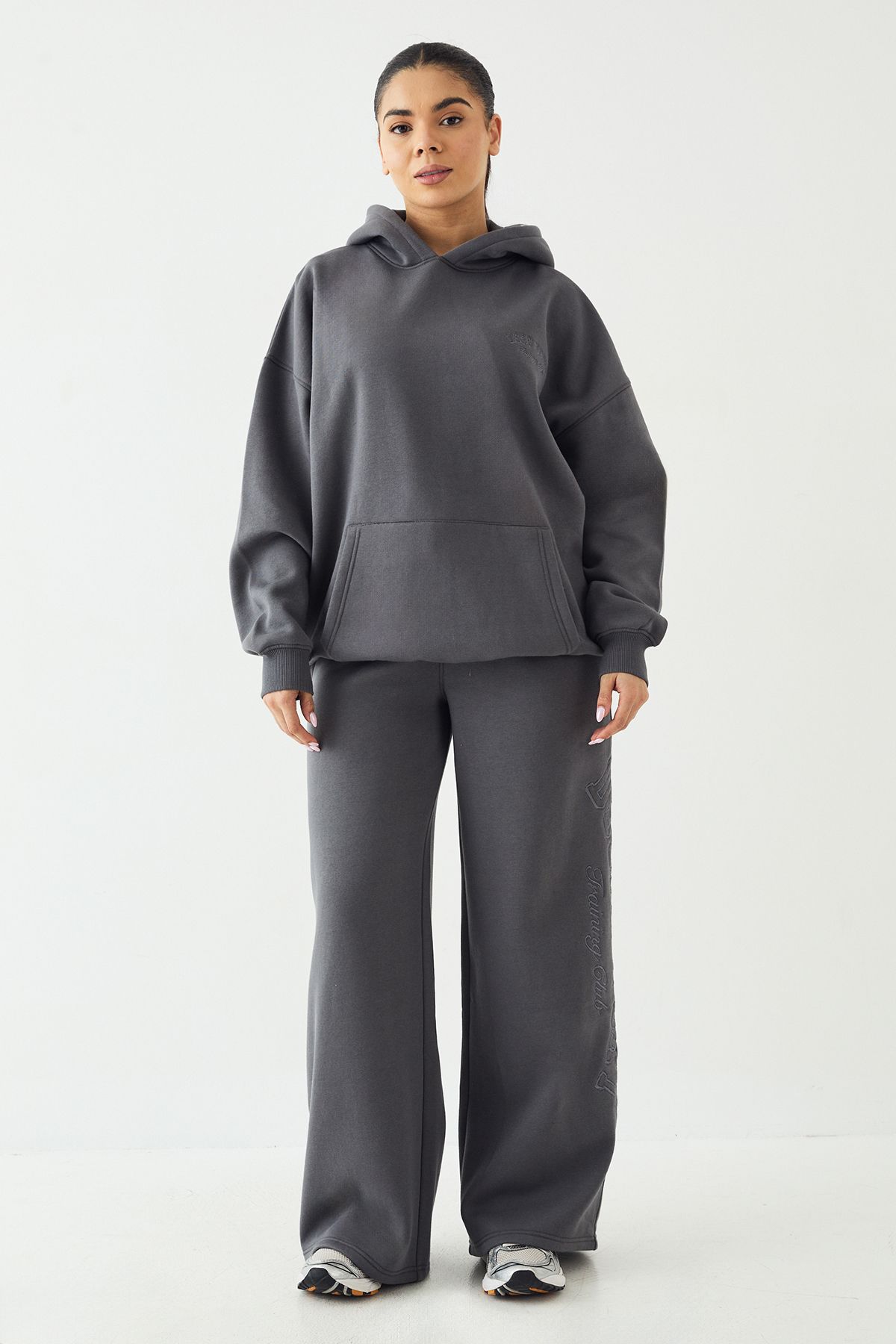 DSGN Studio DSGN Studio Sport Training Club Oversized Hoodie Charcoal image 5