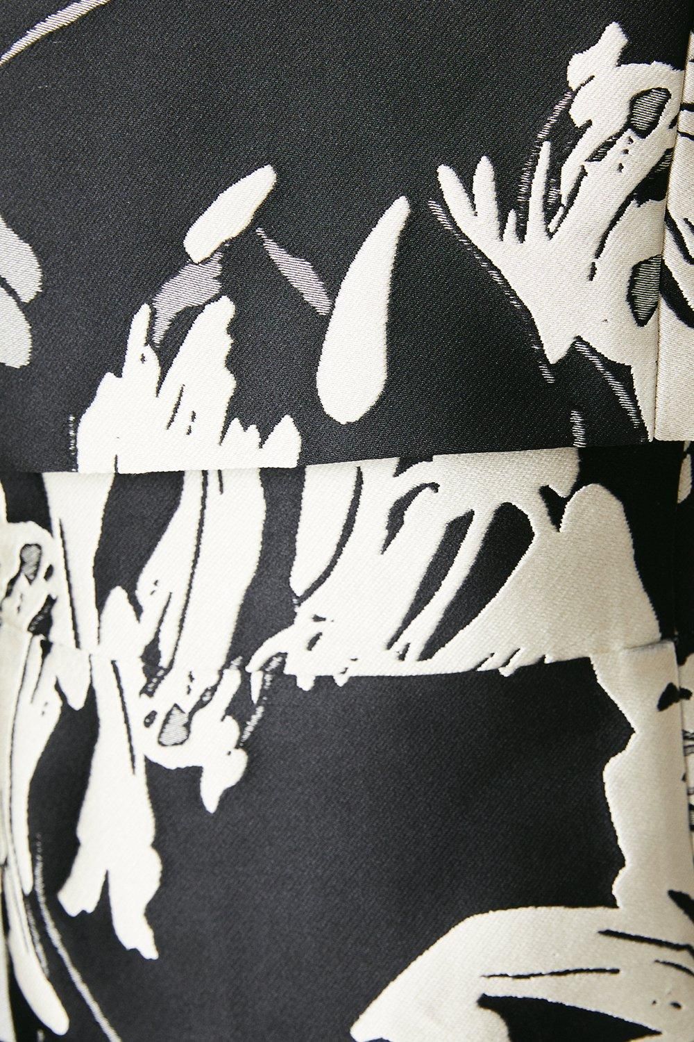 Coast Double Layer Jacquard Pencil Dress Black image 5