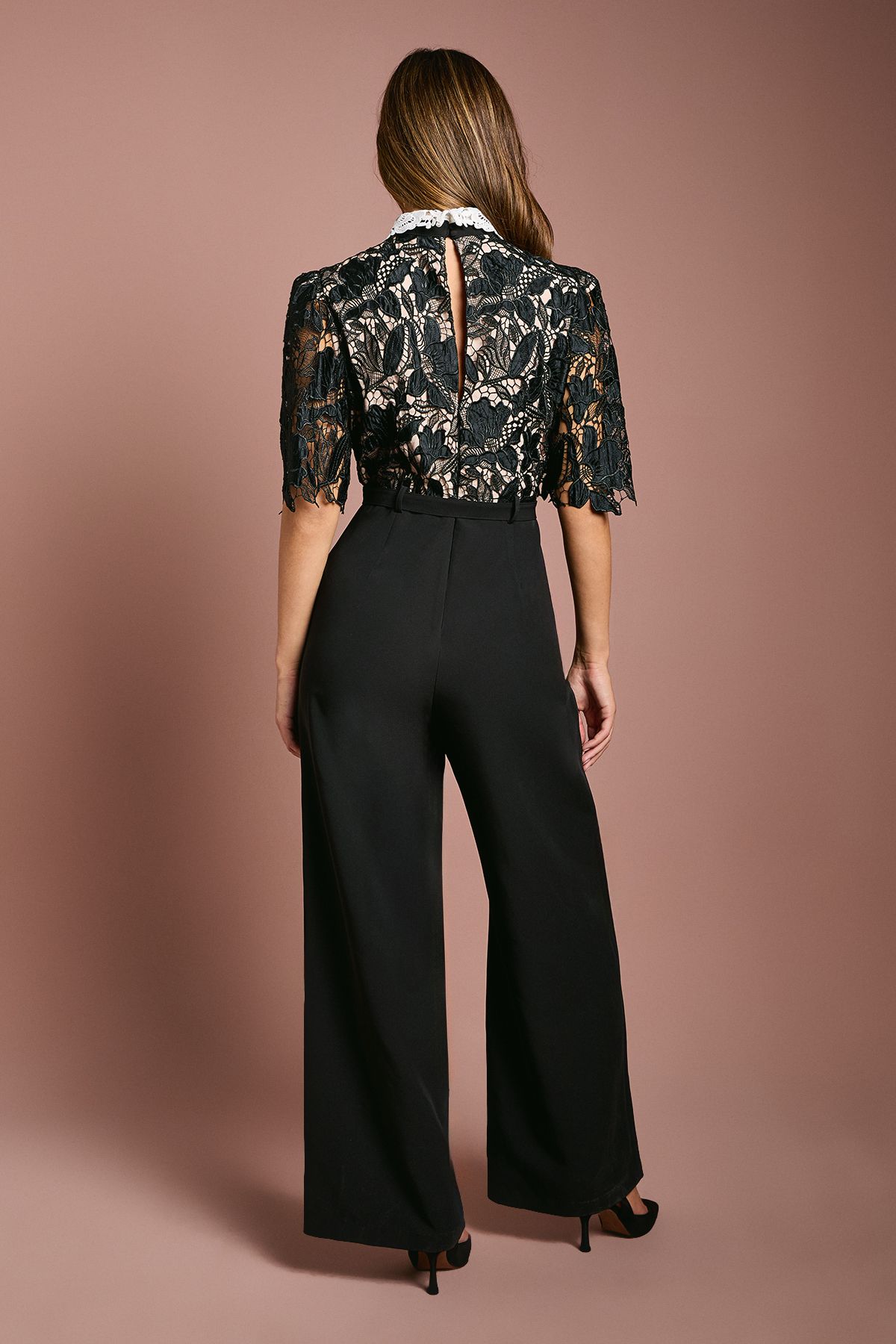 Coast Lace Shirt Short Sleeve Jumpsuit Mono image 4