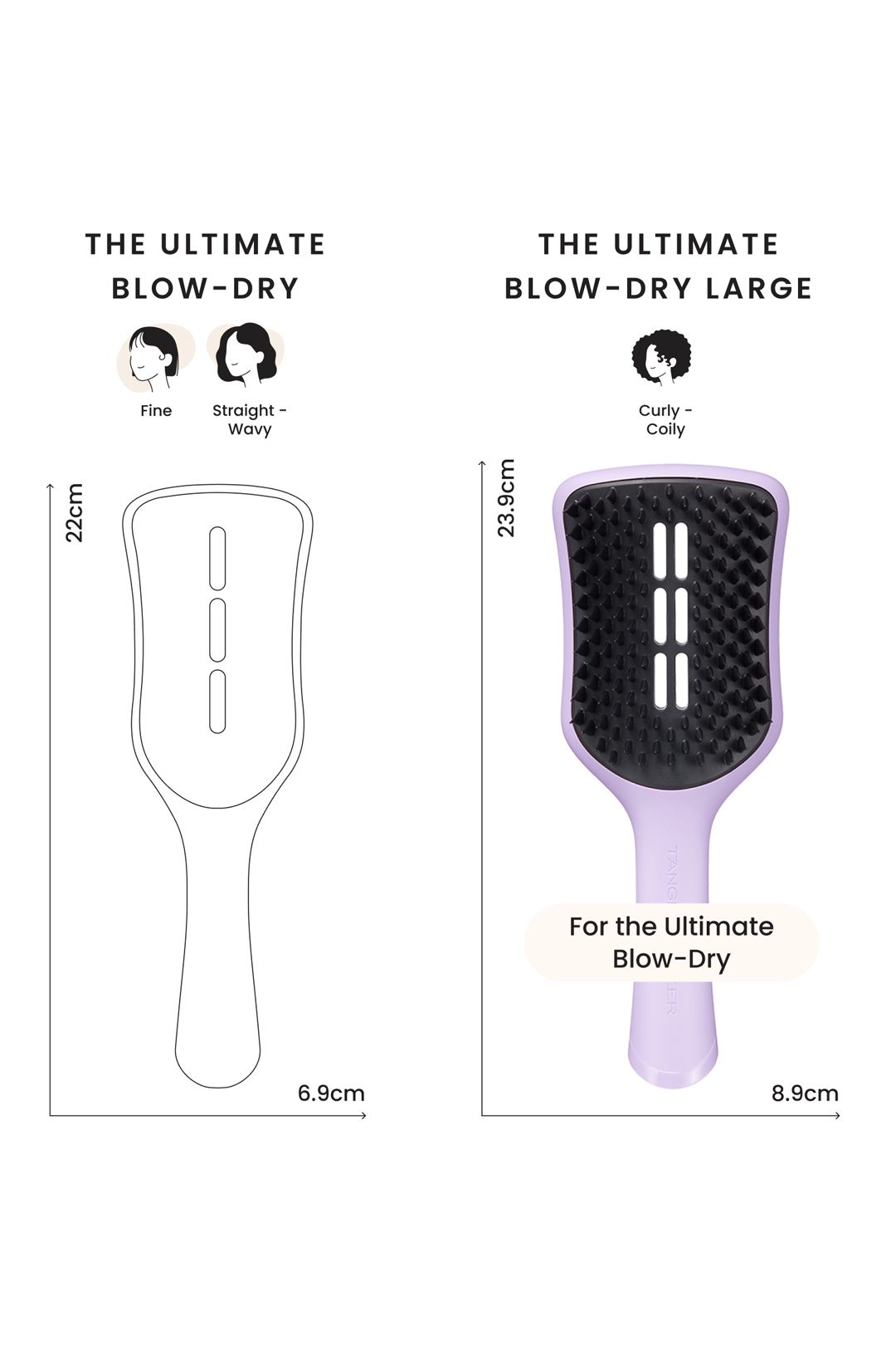 Tangle Teezer Easy Dry & Go Large - Lilac Cloud Purple image 7