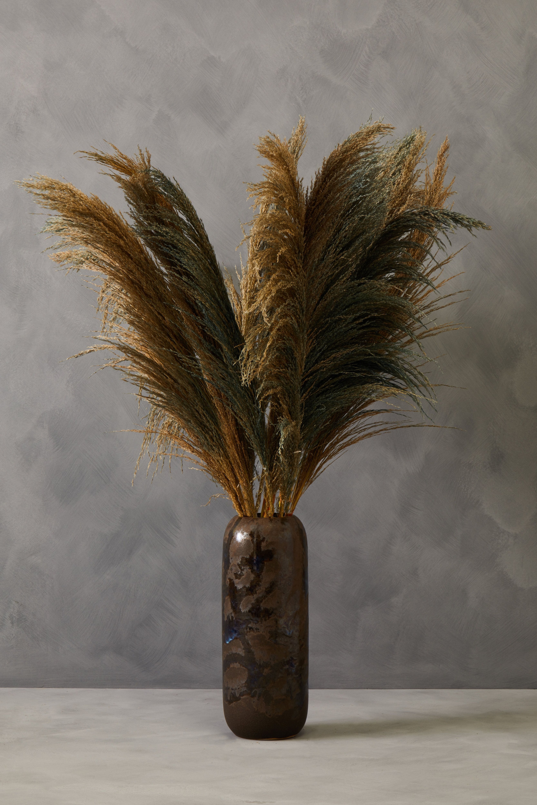 Orsina Brown Vase, Boho Chic Decorative Vase, Modern and Contemporary Stoneware Tall Vase, Large Vase for Homes image 2