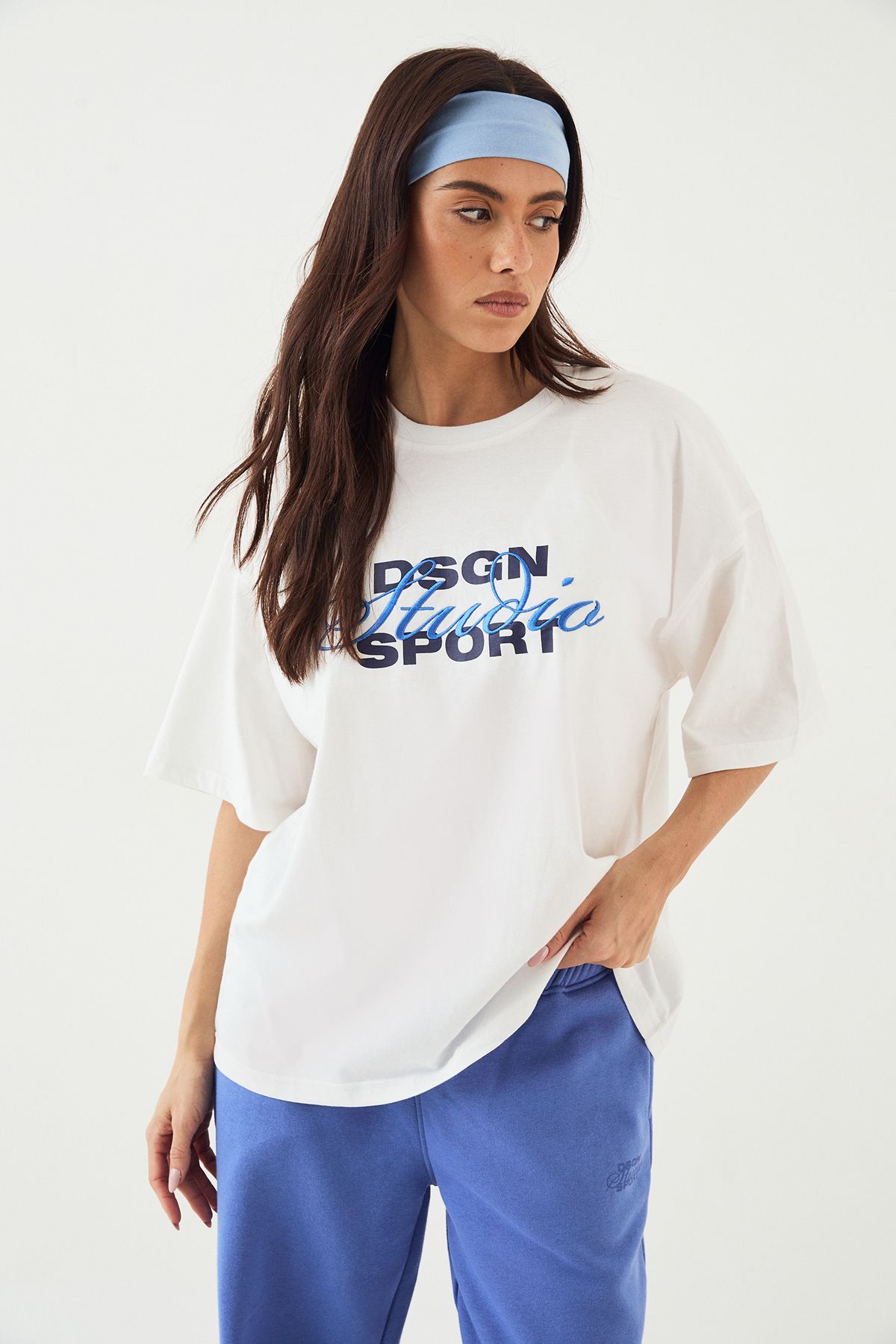 DSGN Studio DSGN Studio Sport Oversized T-Shirt White image 1