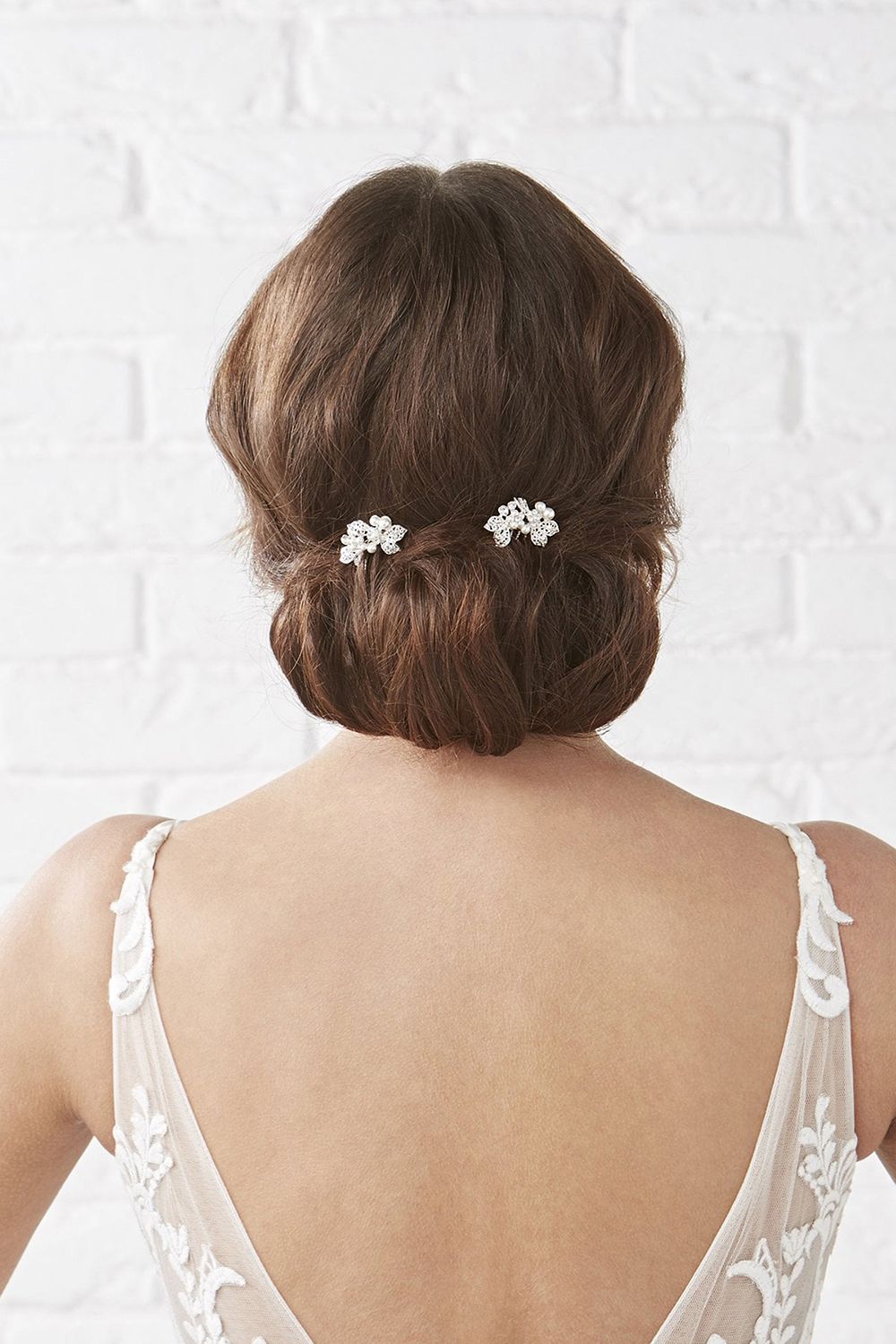 Jon Richard Jessica Mini Floral Comb 2 Pack - Gift Pouch image 2