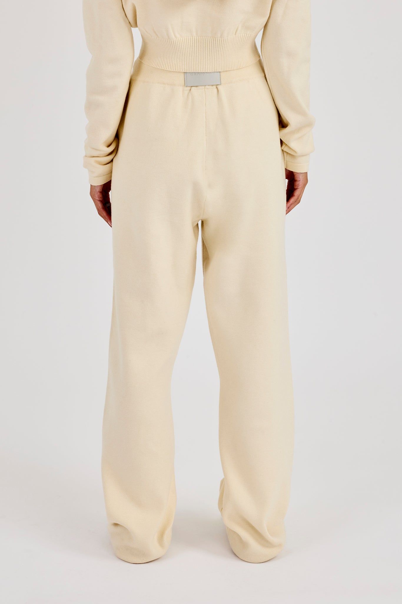 Cernucci Relaxed Knitted Jogger - Cream image 4