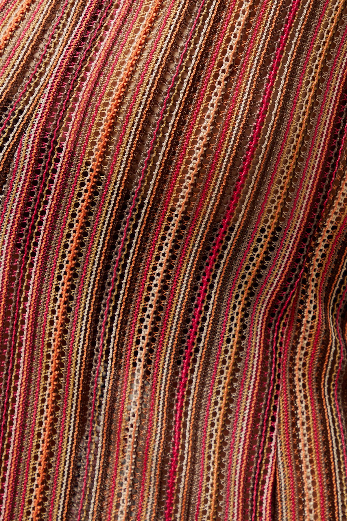 Warehouse Knit Halter Fringe Hem Midi Dress Pink image 5