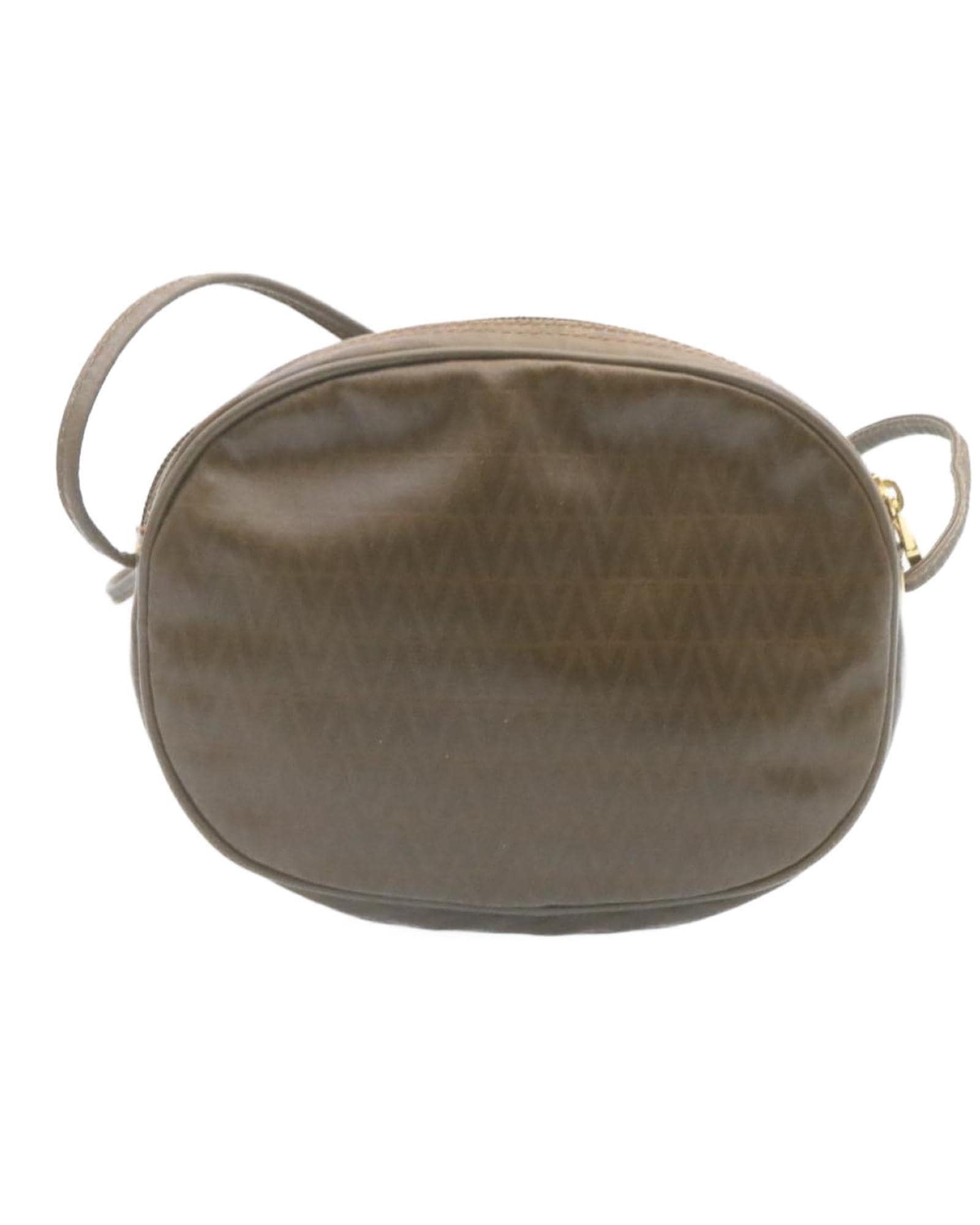 Valentino Preloved Round Leather Crossbody Bag Wo - Brown Shoulder Bags image 2