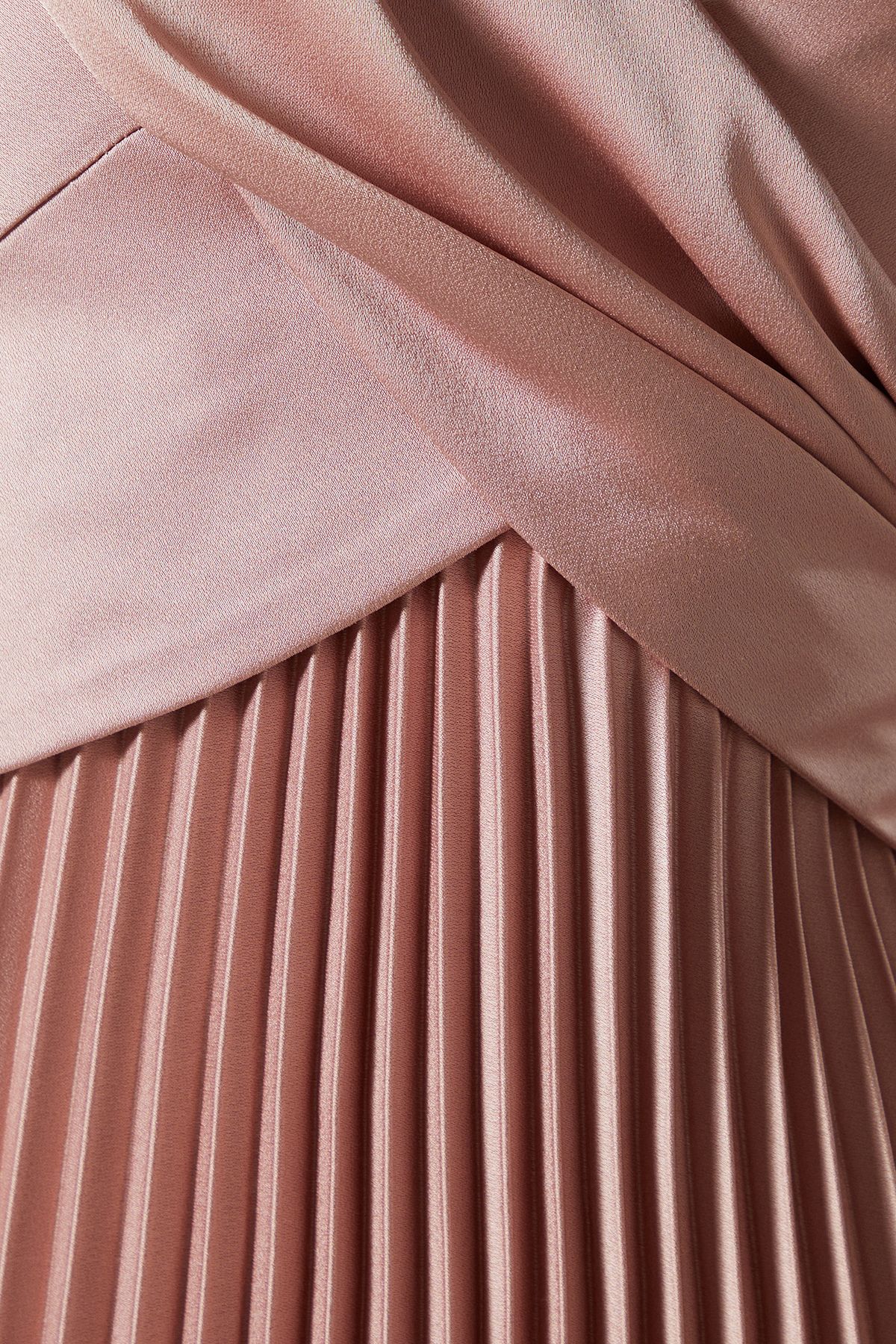 Coast Petite Pleat Skirt Midi Dress Rose image 5