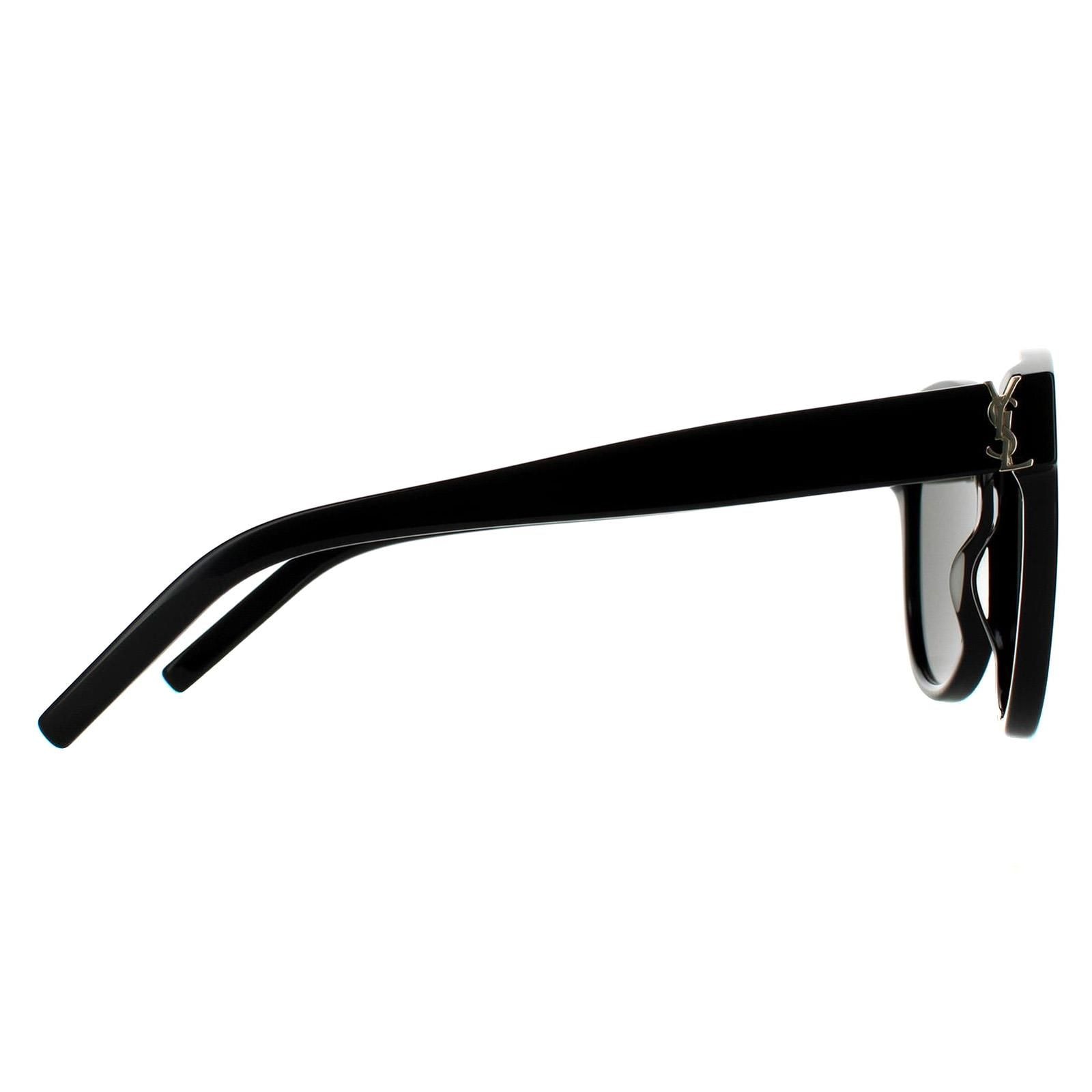 Saint Laurent Round Black Grey Sunglasses image 4