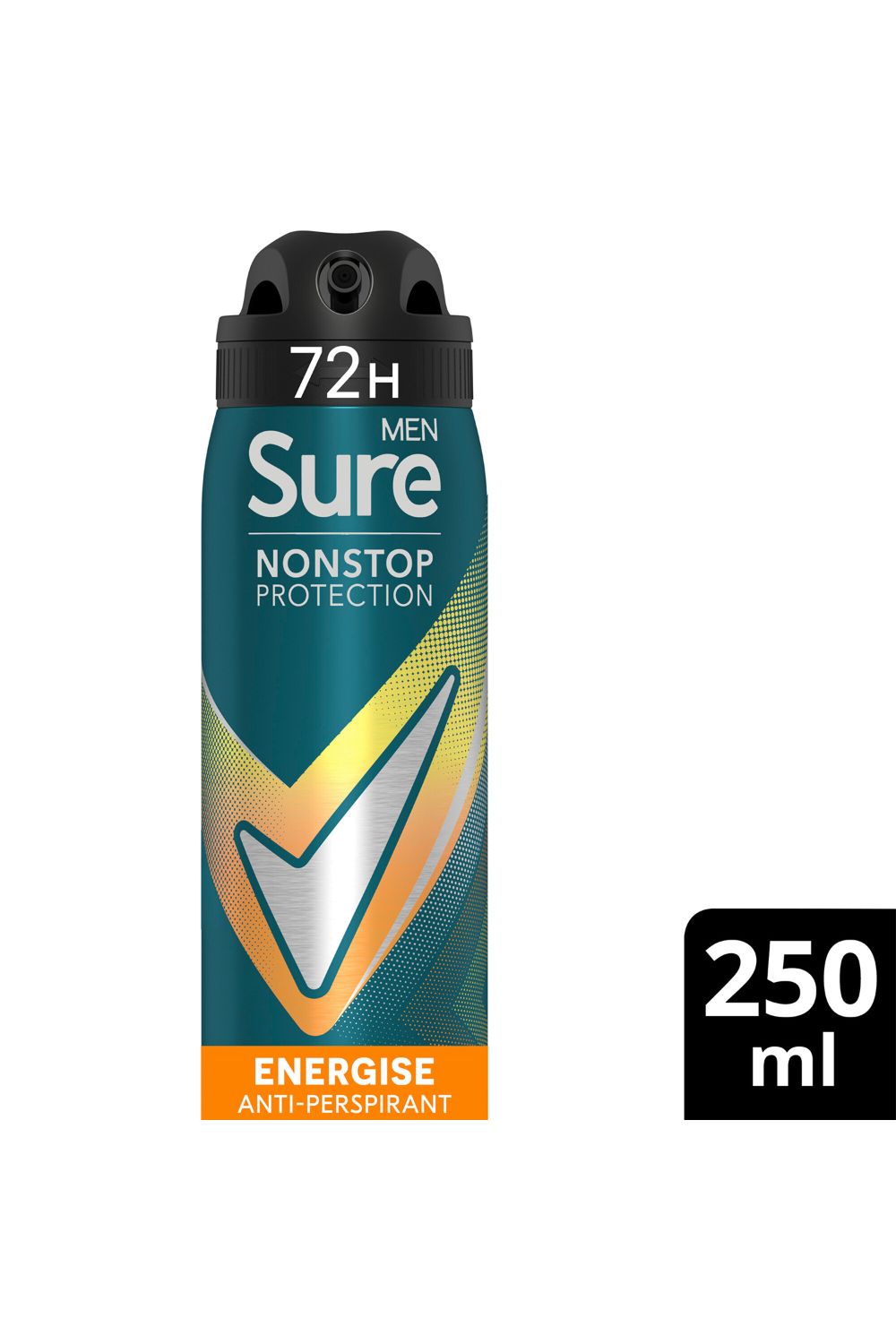 Sure Men Energise 'Deodorant Spray' with 72H Nonstop Protection 250ml, 6pk image 2