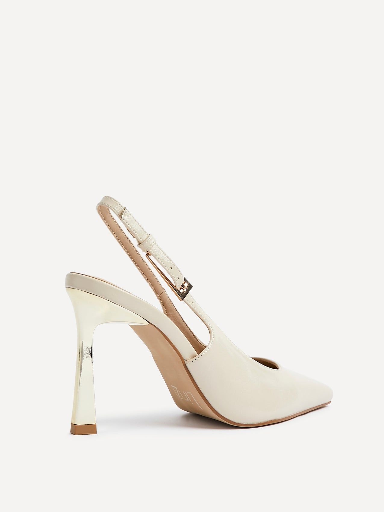 Linzi Lizzie Nude Faux Leather Court Heel image 5