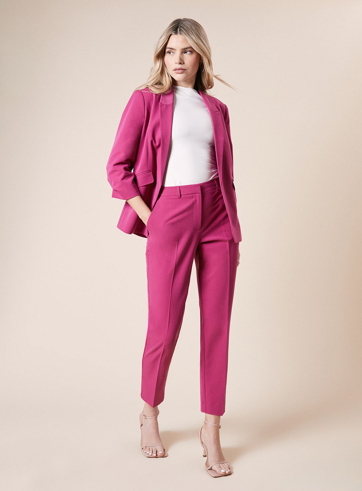 Dorothy Perkins Ankle Grazer Trouser Fuchsia image 1