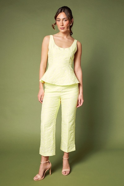 Coast Jacquard Trouser Yellow