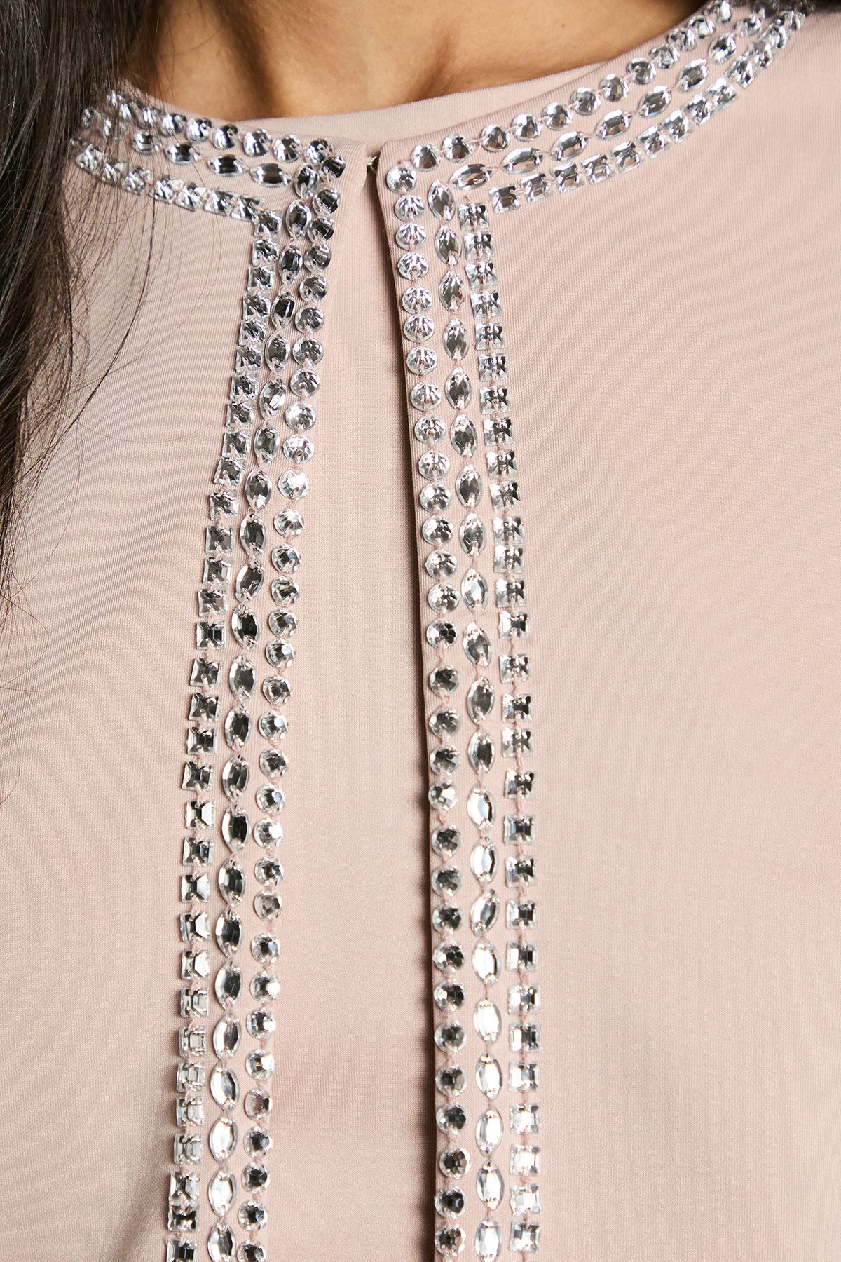 Coast Embellished Ponte Jacket Mocha image 5