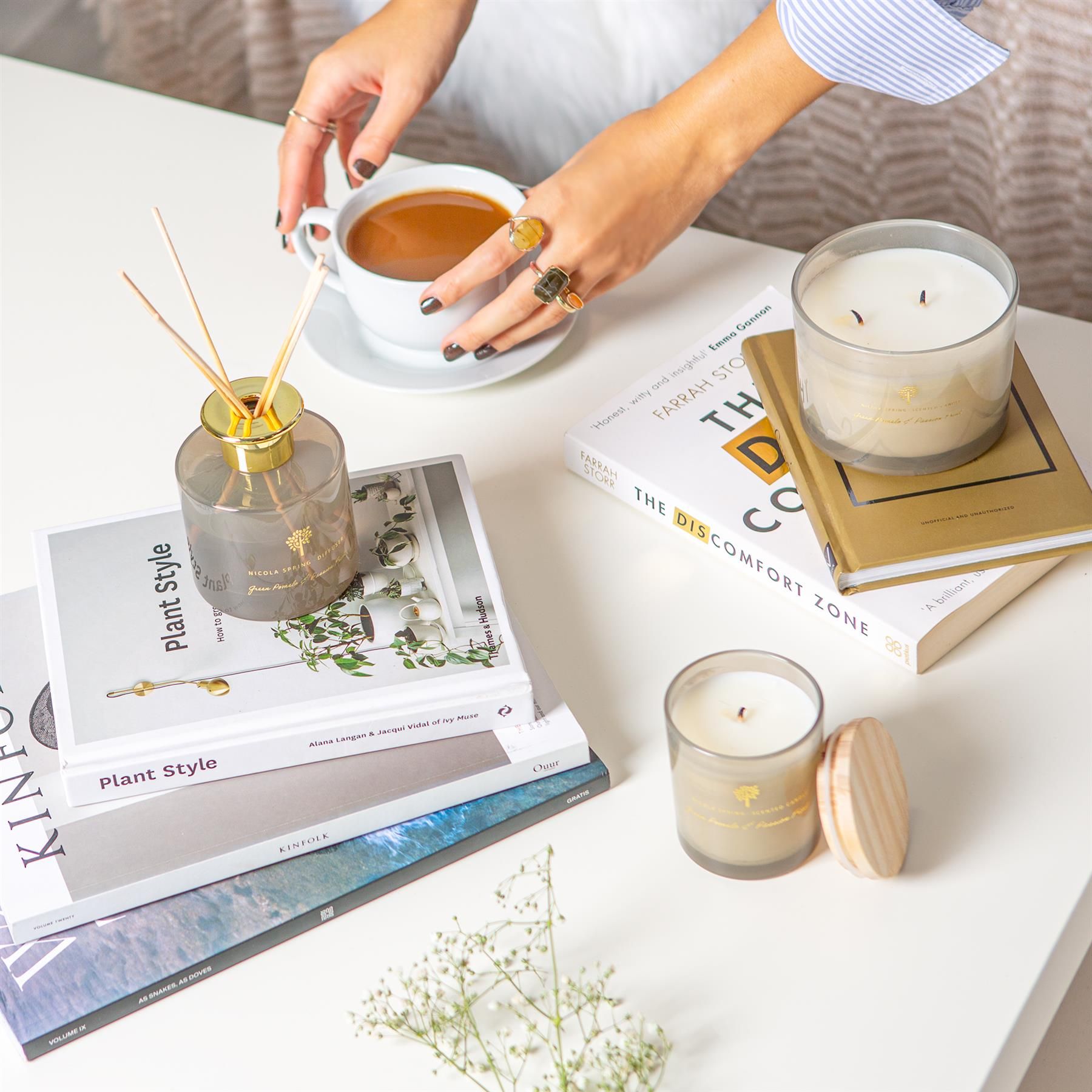 Nicola Spring 200ml Pomelo & Passion Fruit Reed Diffuser - Fruity Fresh Scented Jar image 7