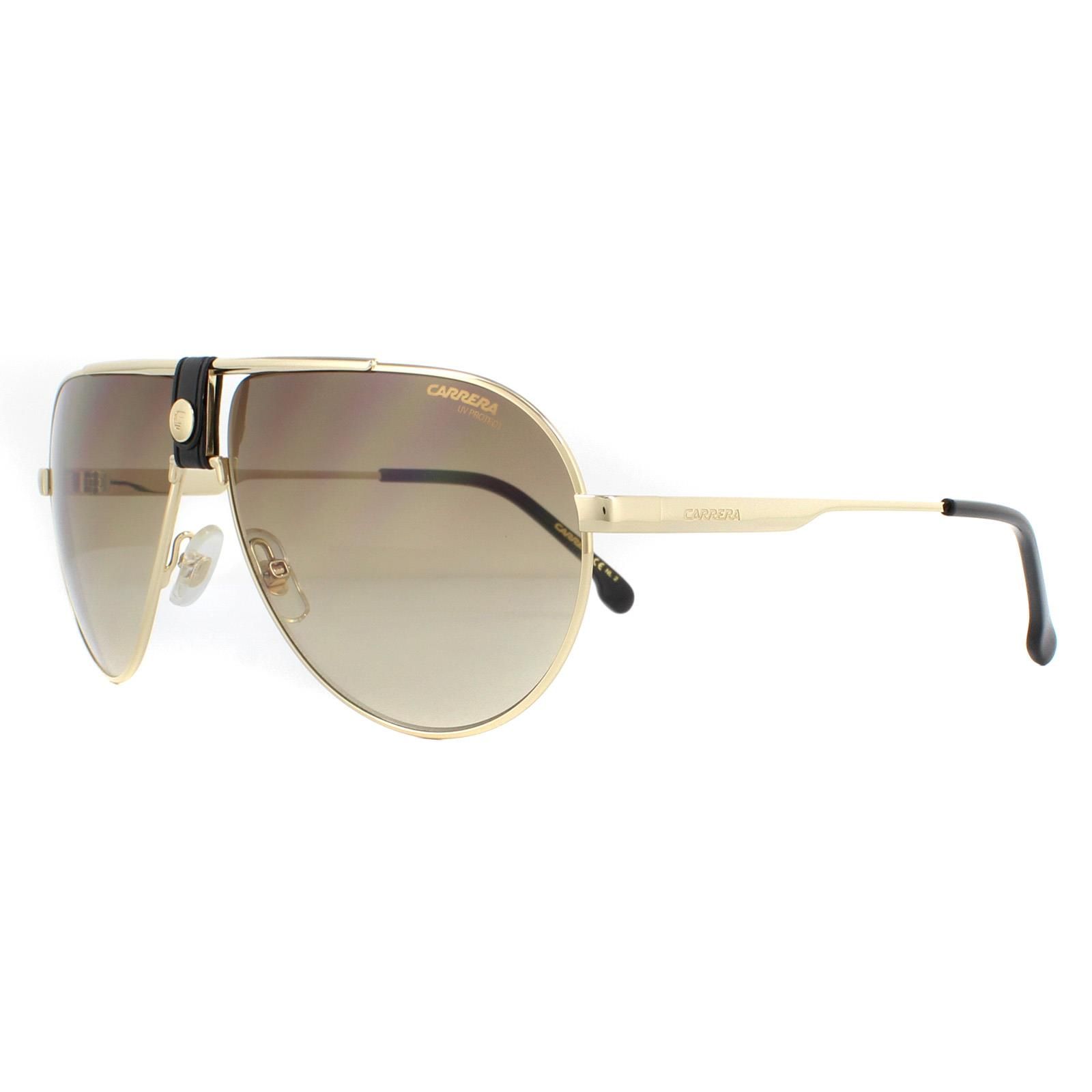 Carrera Aviator Gold Brown Gradient Sunglasses image 2