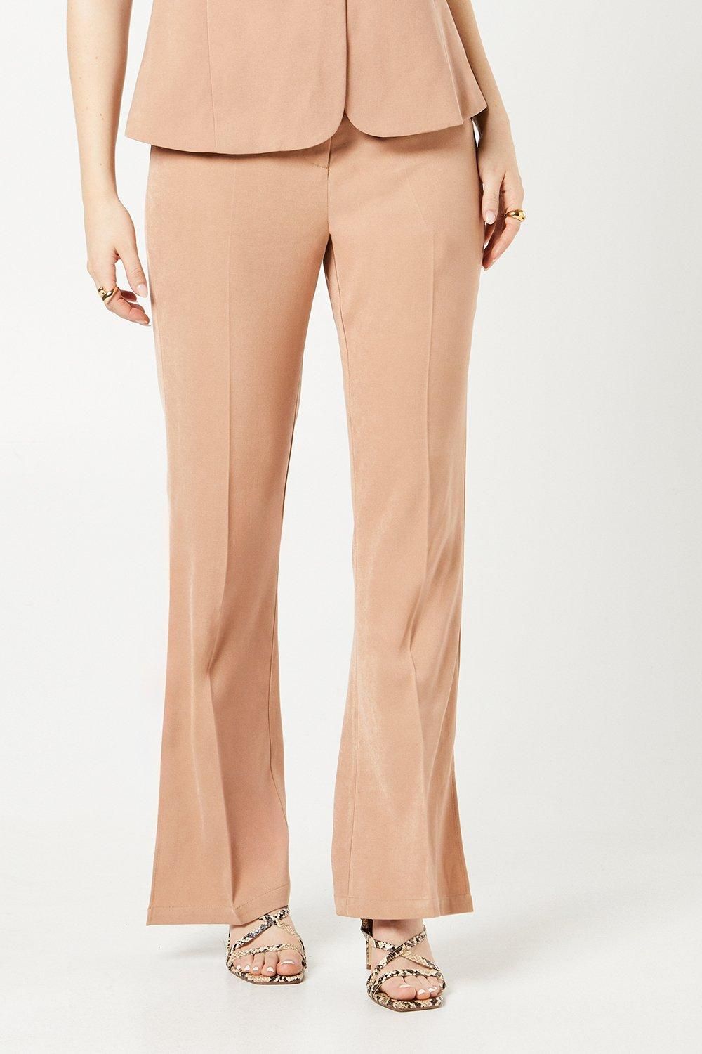 Dorothy Perkins Elastic Waist Kickflare Trouser Camel image 1