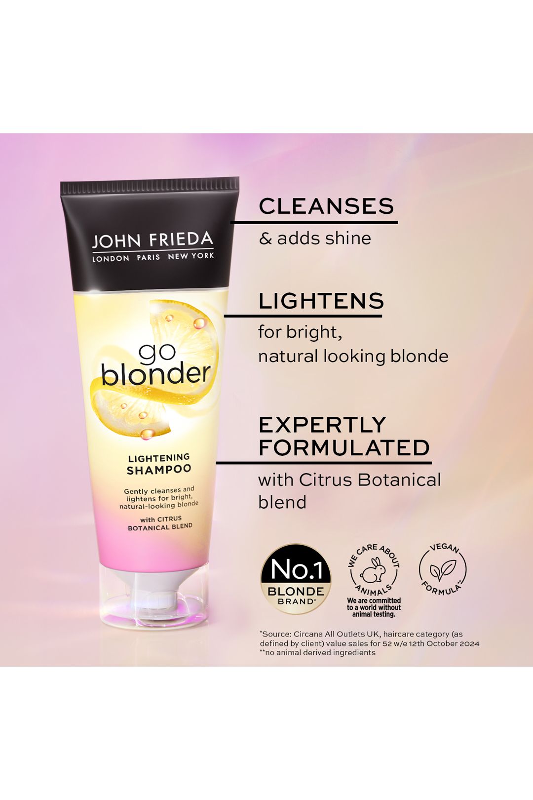 John Frieda Sheer Blonde Go Blonder Lightening Shampoo 250ml Multi image 3