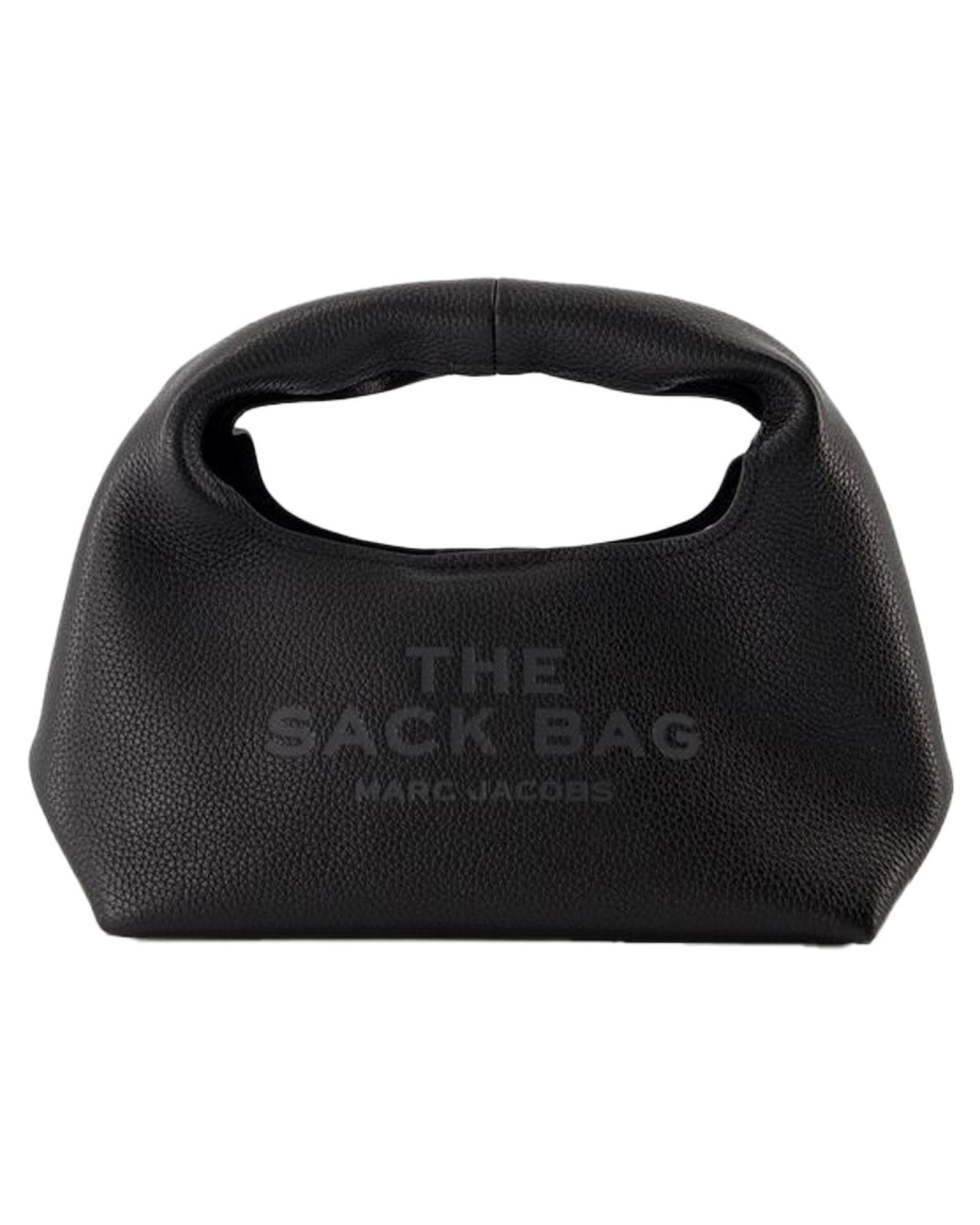 Marc Jacobs Sack Bag Handbag Top Zip Closure Wo - Black | Black