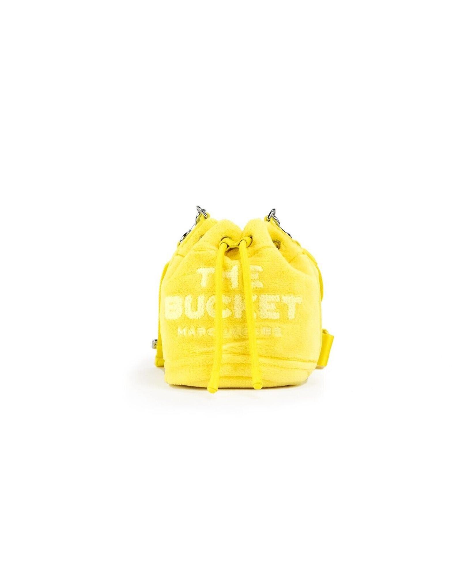 Marc Jacobs Mini Bucket Bag Fuzzy Yellow Wo - Plush Terry Crossbody Bags