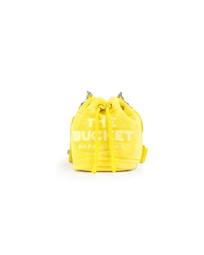 Marc Jacobs Mini Bucket Bag Fuzzy Yellow Wo - Plush Terry Crossbody Bags
