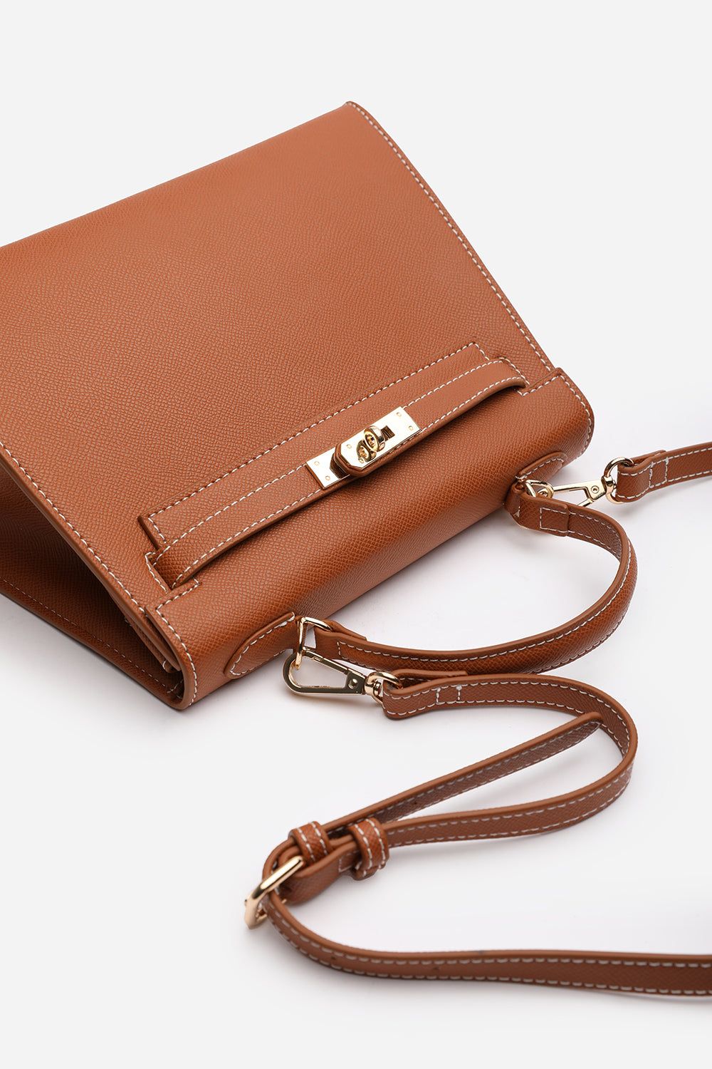 Where's That From 'Lluvia' Top Handle Satchel Mini Tote Bag with Turn-Lock Closure image 3