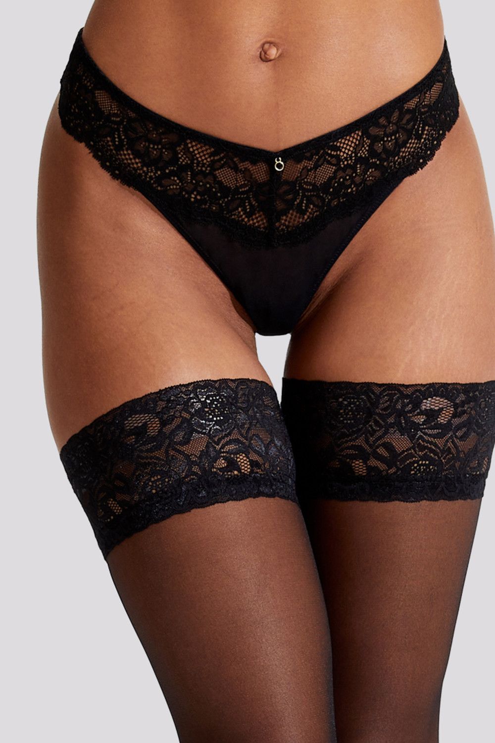 Ann Summers Lace Top Glossy Hold Ups image 3