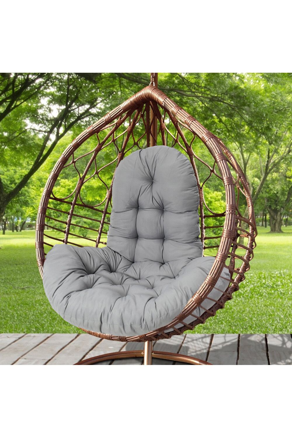 Living and Home 95*75*55cm Swing Chair Pad Garden Seat Cushion