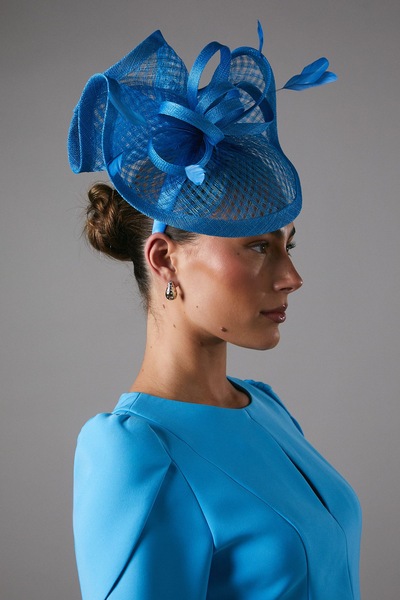 Coast Loop Textured Fascinator Blue