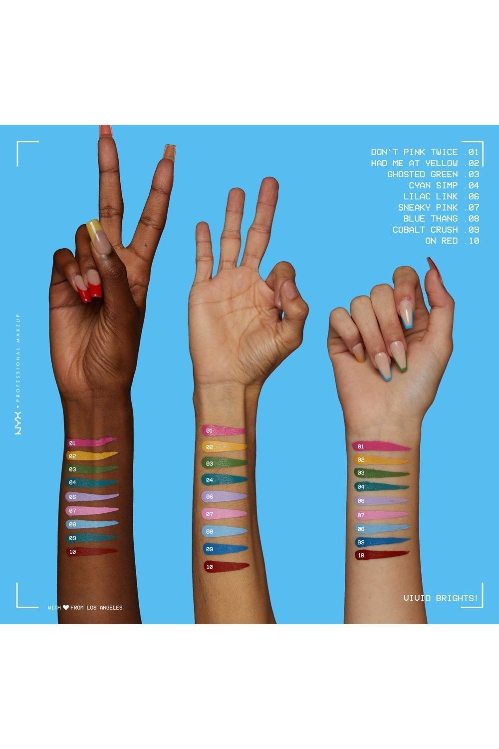 NYX Professional Makeup Vivid Brights Liquid Eyeliner Had Me At Yellow image 6