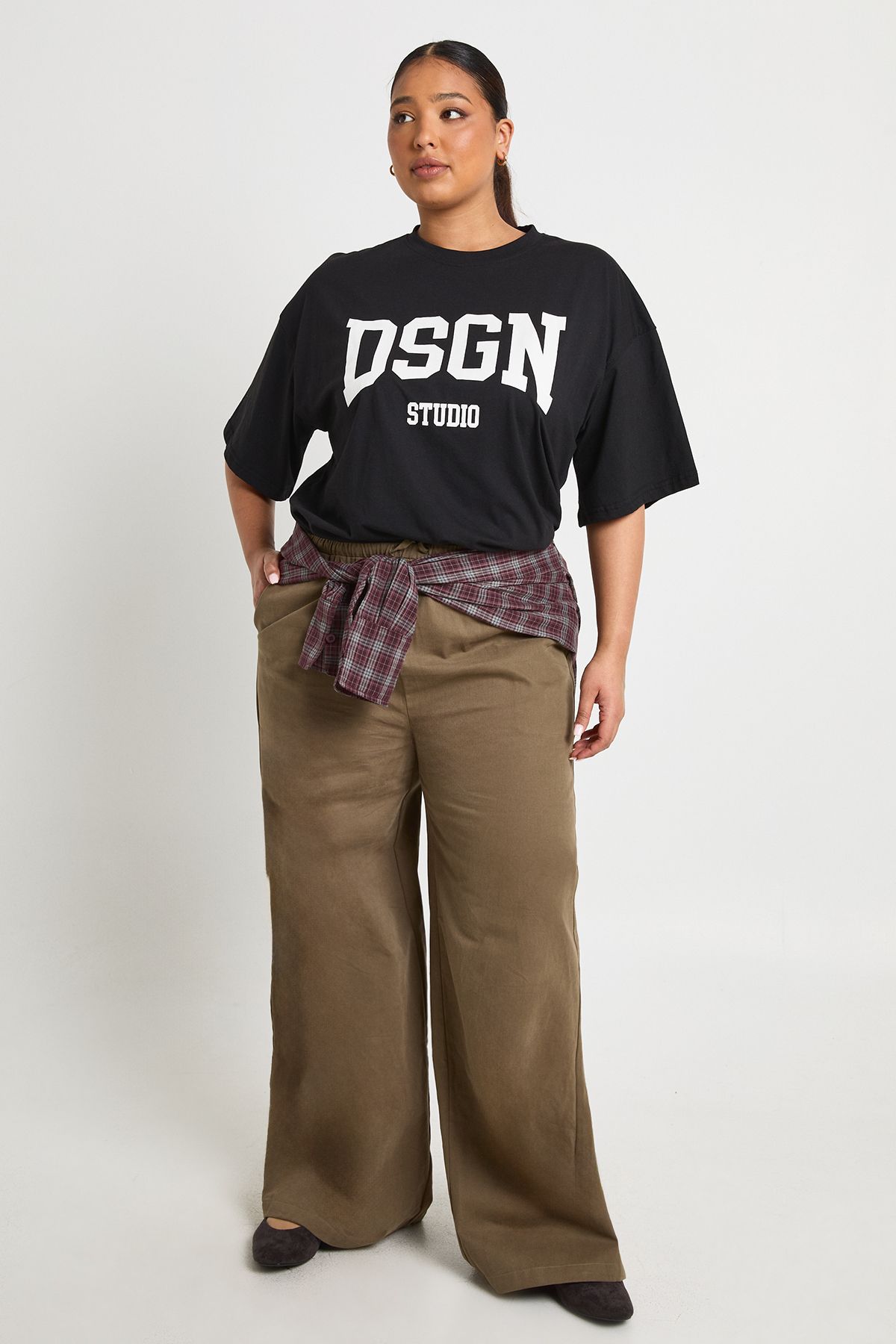 DSGN Studio Plus DSGN Studio Oversized T-Shirt Black image 3
