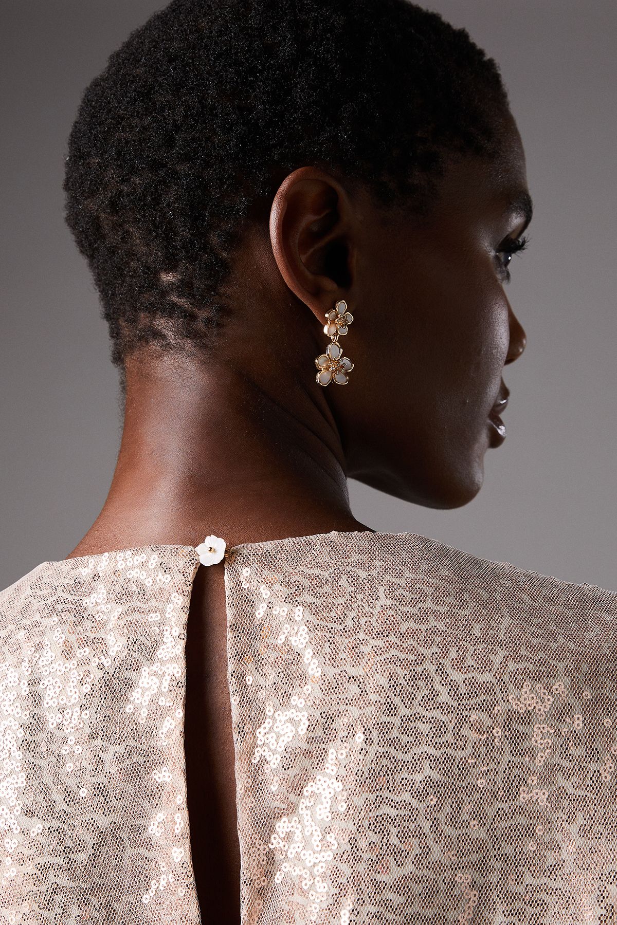 Coast Sequin Tulle Tee Blush image 5