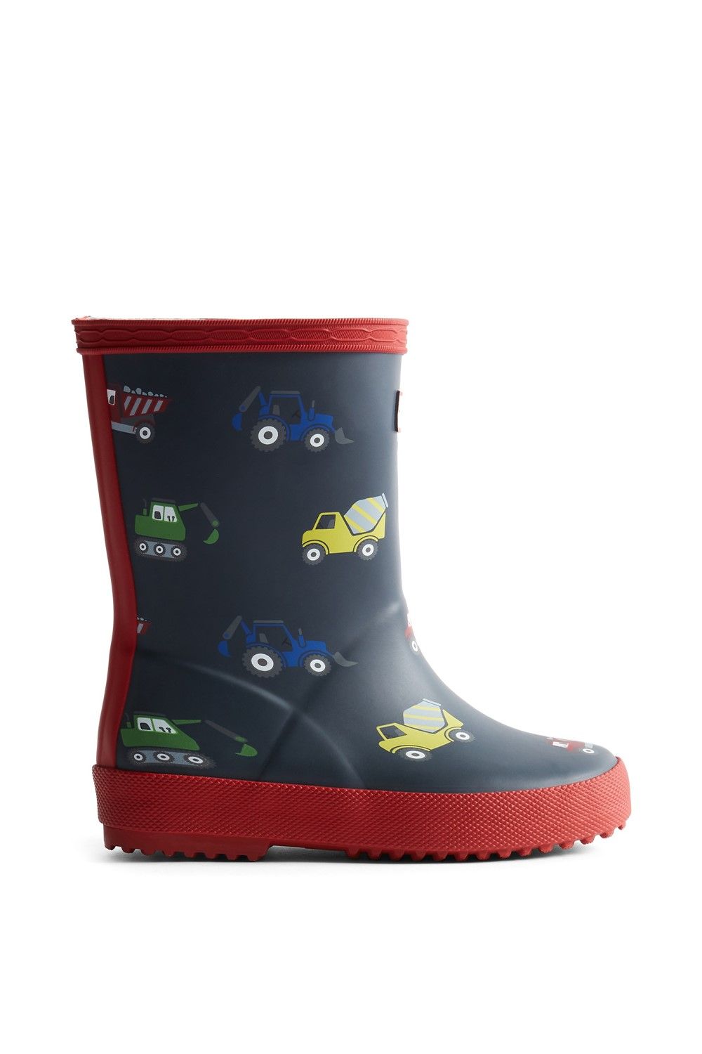 Hunter Kids First Construction Print Wellington Boot image 4