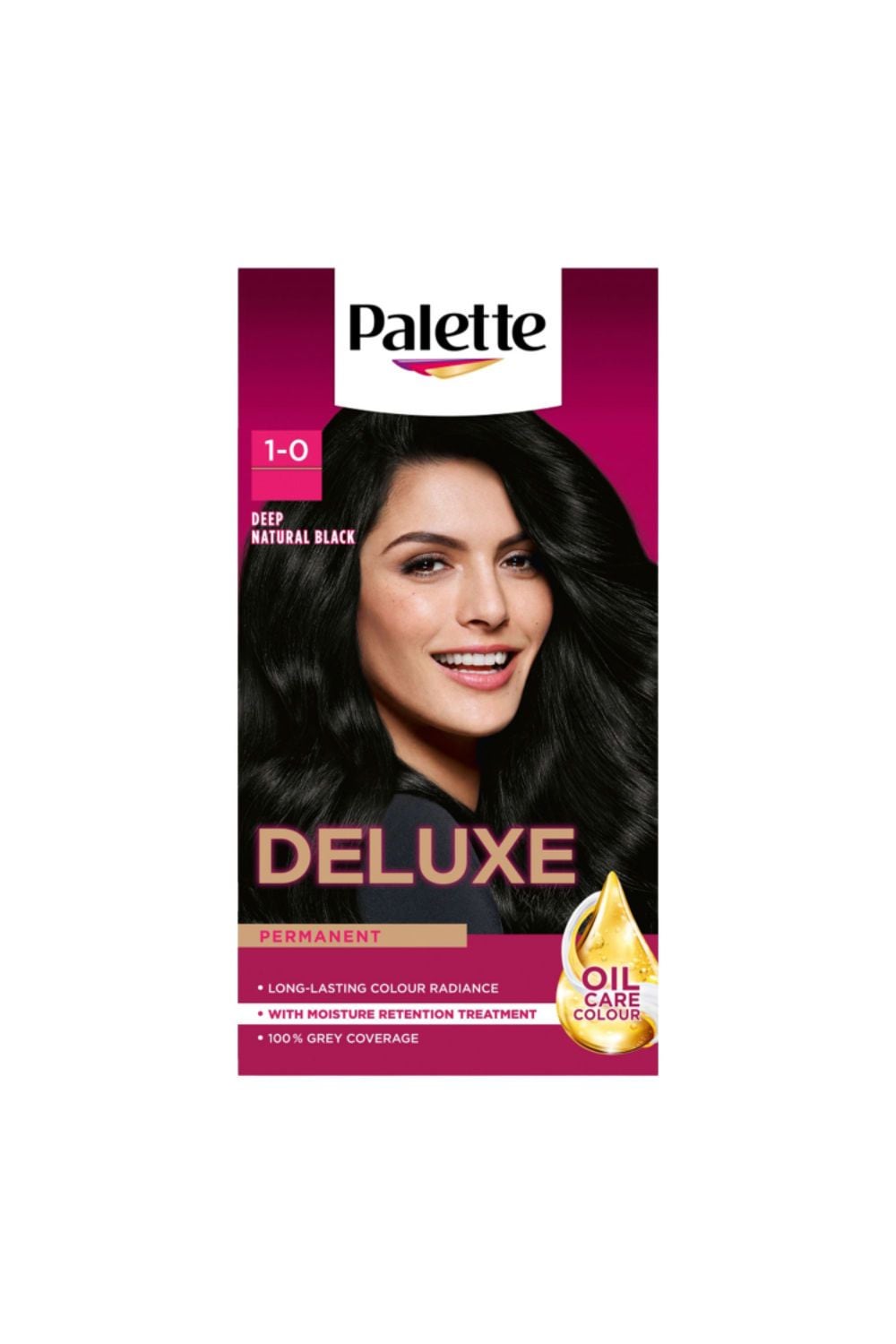 Schwarzkopf Deluxe Creme Colouration 1-0 Deep Natural Black 'Hair Dye', 2 Pack image 2