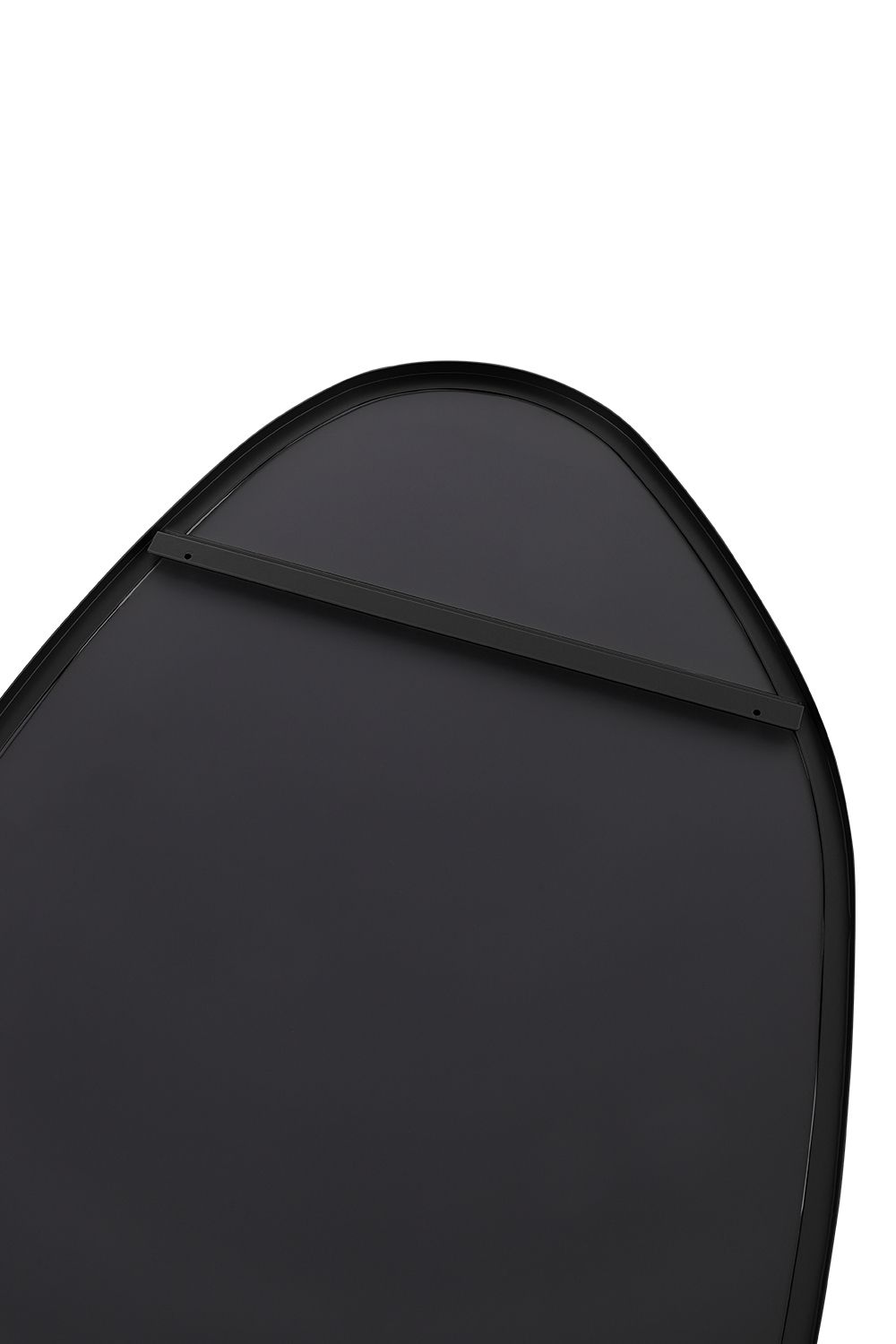 Living and Home Teardrop-Shaped Wall-Mounted Bathroom Mirror with Metal Frame & Anti-Shatter Backing image 6
