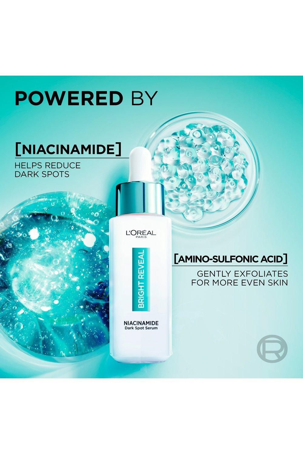 L'Oréal Paris Bright Reveal Niacinamide Dark Spot Serum 10% Niacinamide + Amino-Sulfonic Acid 30ml Multi image 3