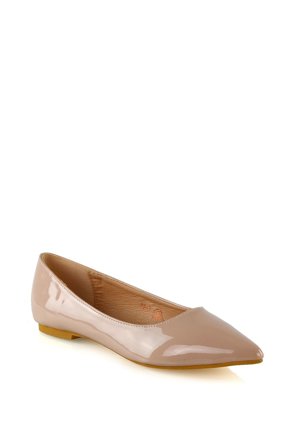 XY London 'Cordelia' Slip on Pointed Toe Flat Ballerina Pump Shoes image 2