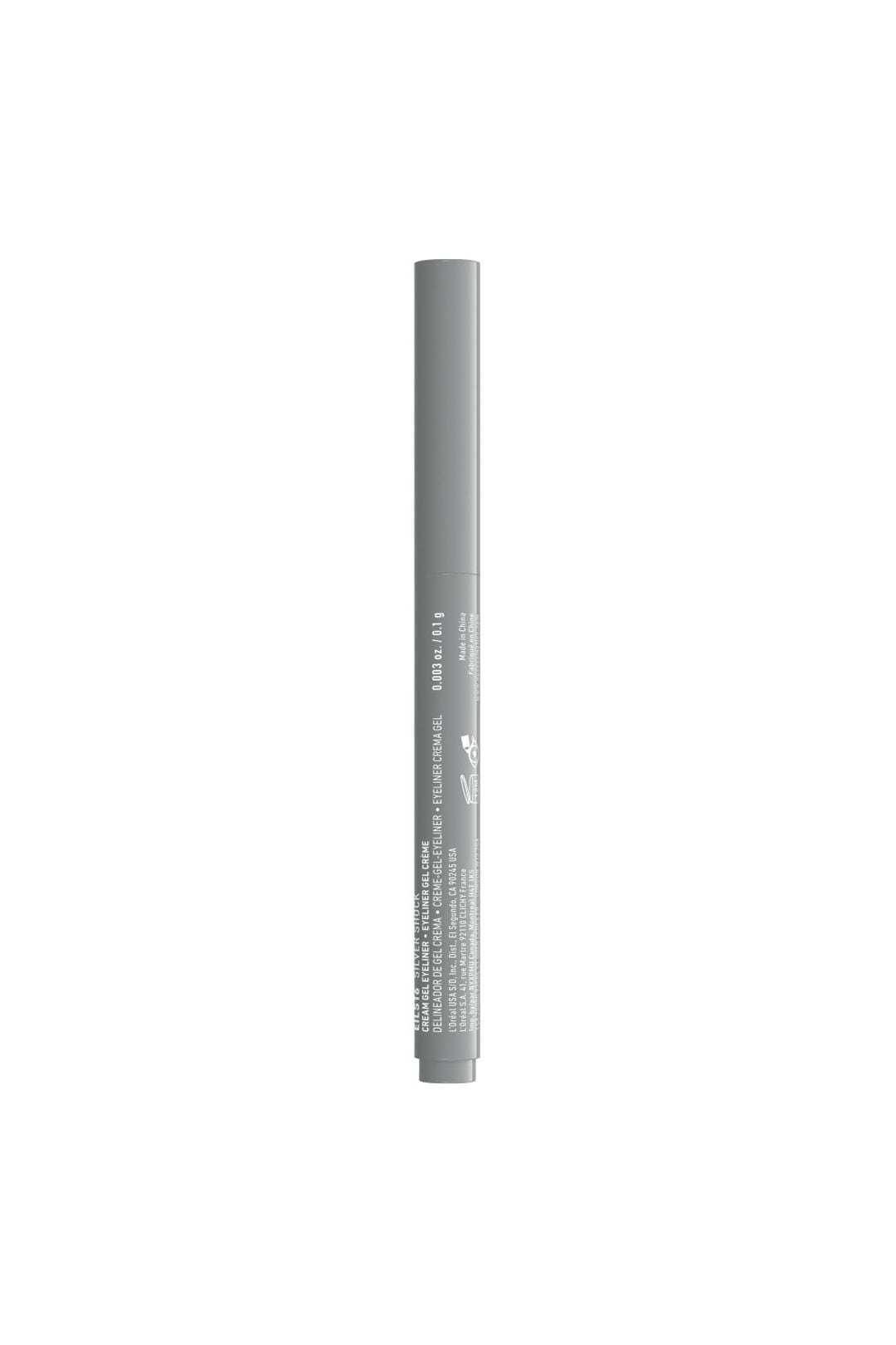 NYX Professional Makeup Epic Inky Stix Cream Gel Eyeliner 0.1g Silver Shock image 2