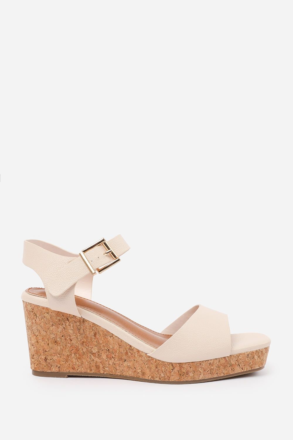 Where's That From 'Imelda' Wedge Sandals With Buckle Ankle Strap image 2