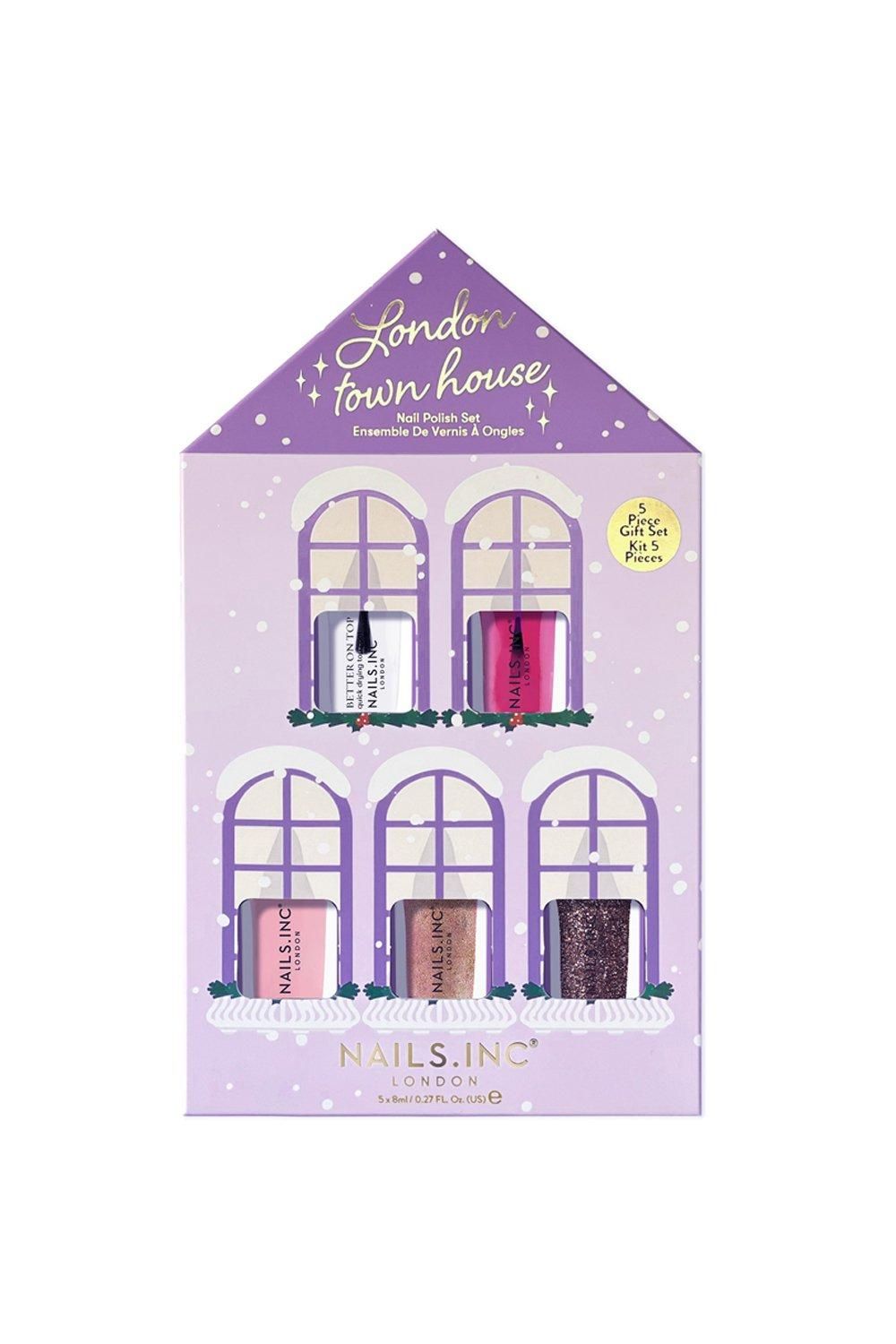 Nails Inc London Town House 5-Piece Nail Polish Gift Set Multi image 1