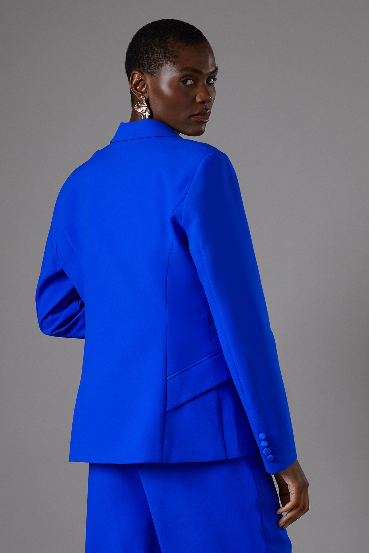 Coast Satin Lapel Blazer Cobalt image 3