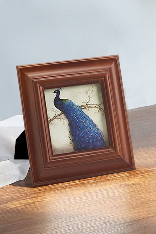 Living and Home Solid Wood Frame Photo Frame 4" x 4"