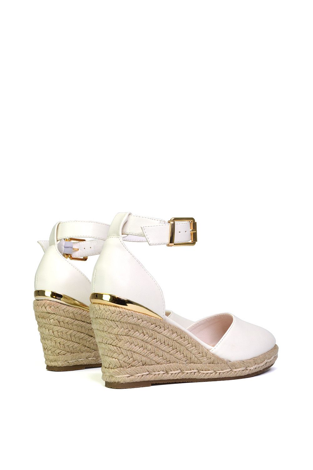 XY London 'Forest' Closed Toe Espadrille Wedge Heel Sandals image 3