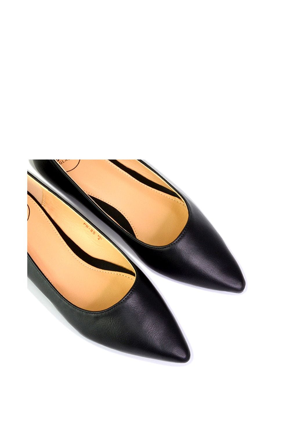 XY London 'Bubbles' Pointed Toe Slip on Flat Ballerina Pump Shoes image 3