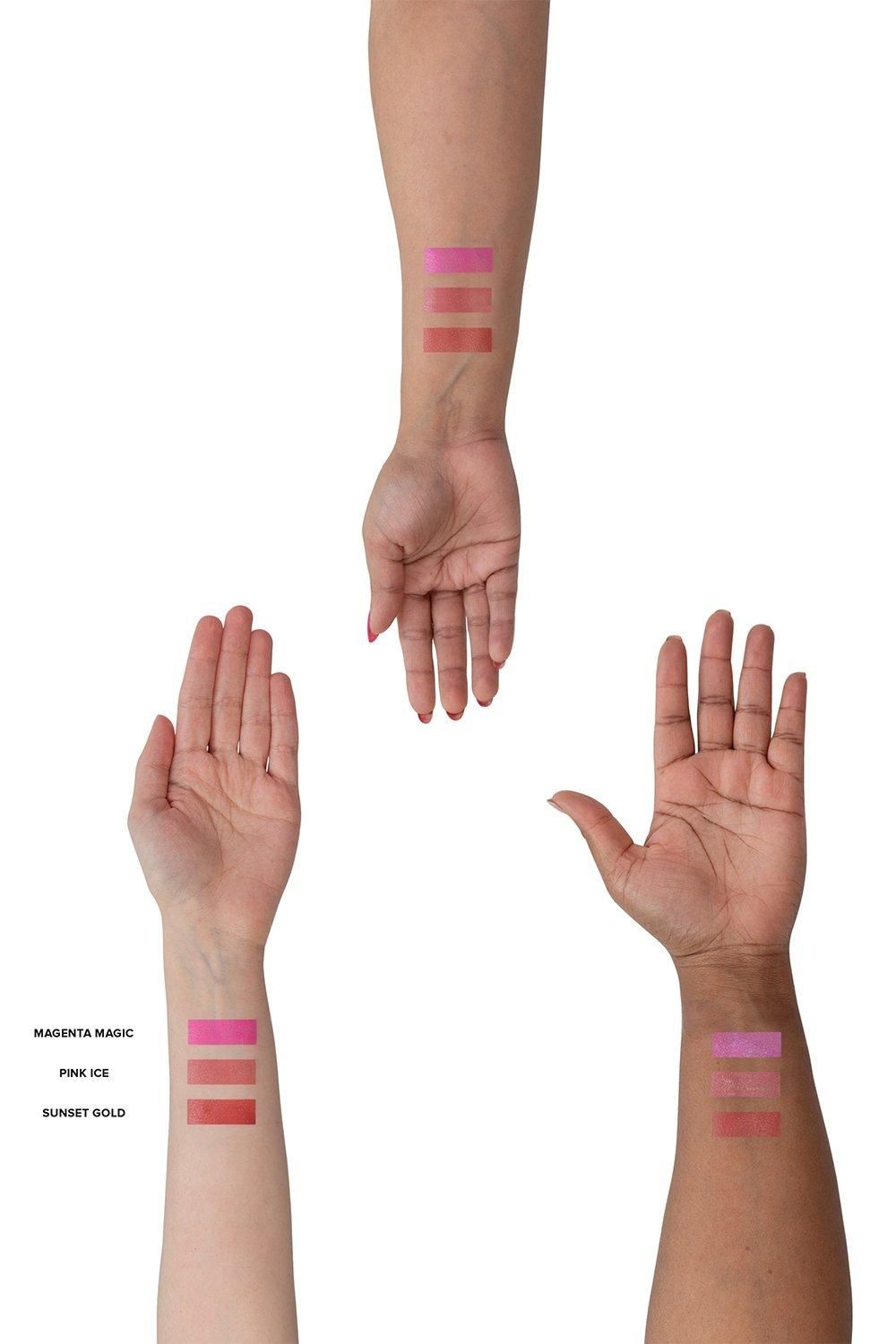 Nudestix Nudies Matte + Glow Core All Over Face Blush Pink Ice image 7