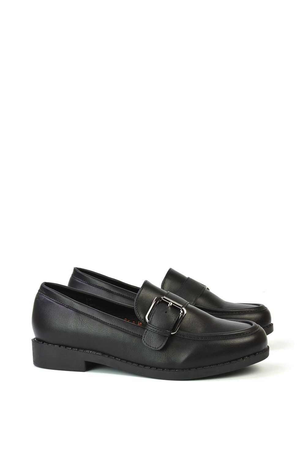 XY London 'Kali' Buckle Up School Shoes Loafers With Chunky Soles image 2