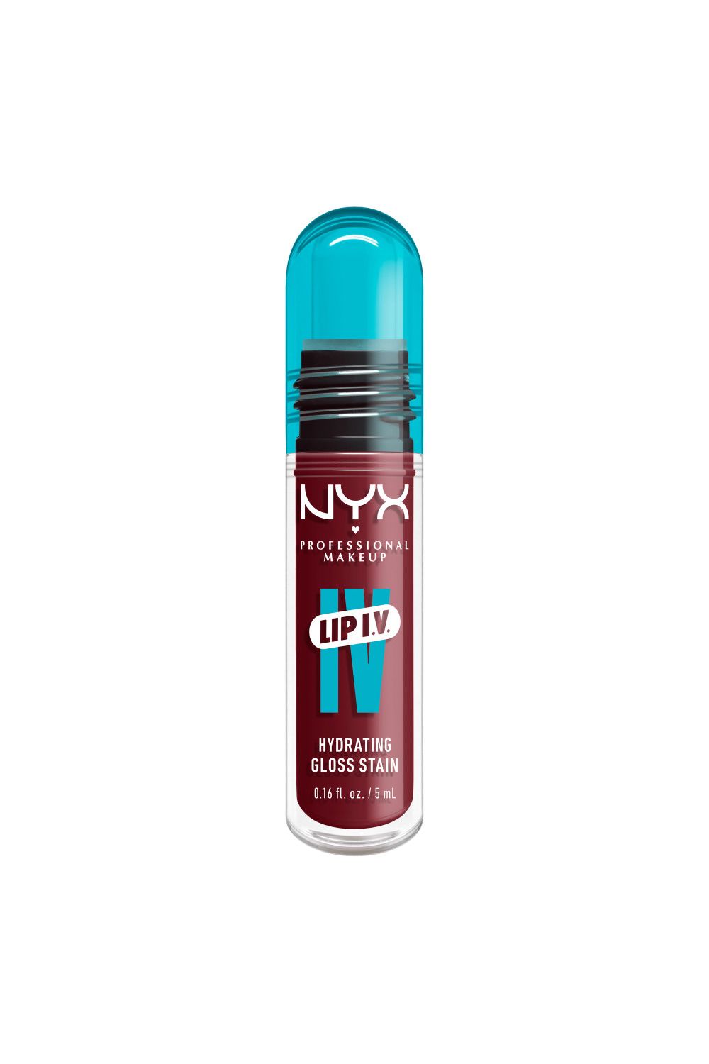 NYX Professional Makeup Lip IV Hydrating Gloss Stain, Lip Gloss 5ml Drippin In Rose image 1