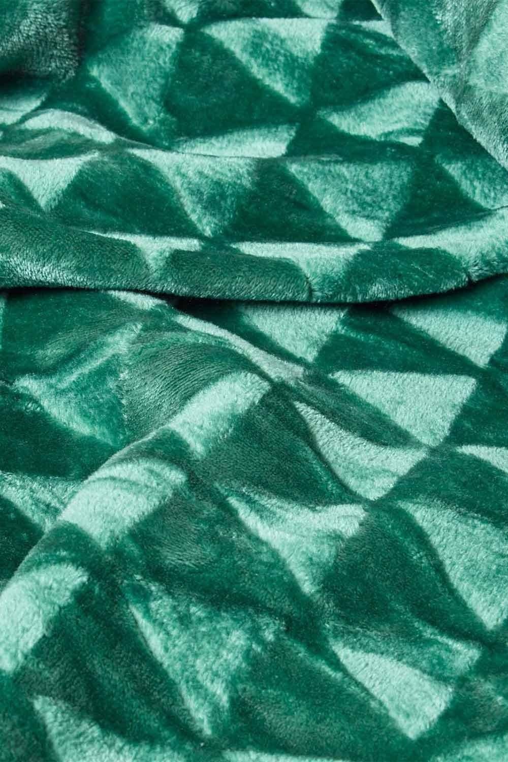 Homescapes Geometric Triangle Velvet Throw image 4